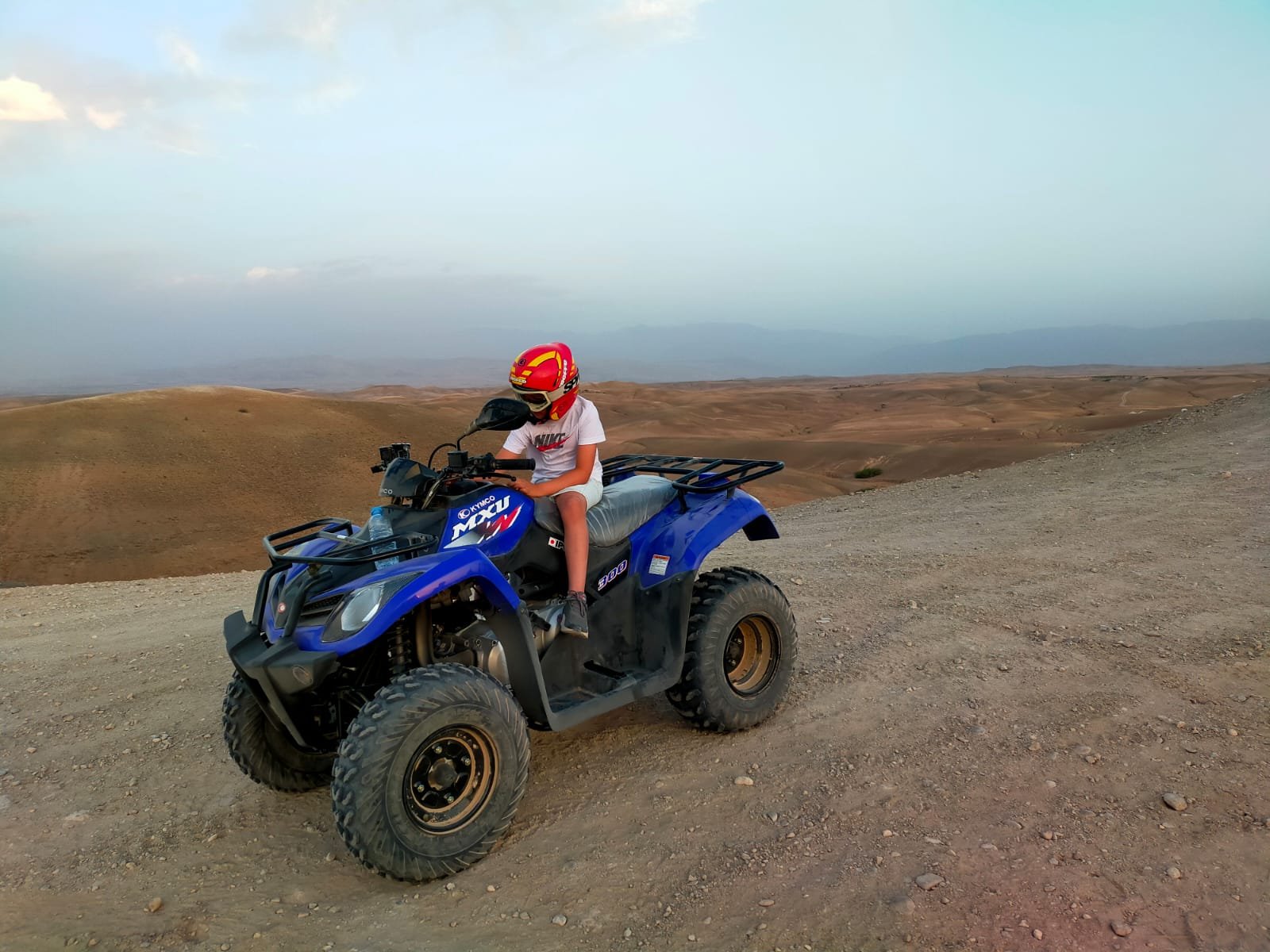 Quad biking in the Agafay desert near Marrakech